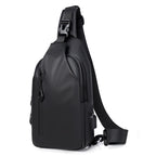 Korean City Waterproof USB Charging Crossbody Bag - Image 6