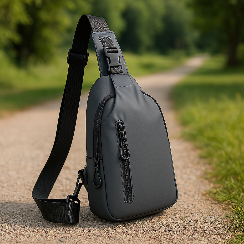 Korean City Waterproof USB Charging Crossbody Bag