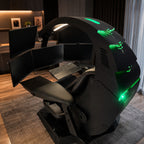 Supernova Zero-Gravity Futuristic Cockpit Gaming Workstation